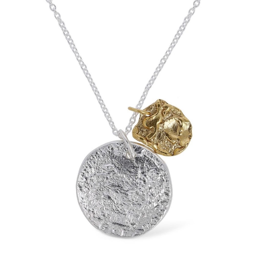 Alighieri Land Of The Lawless La Collisione Snow Lion Coin Necklace